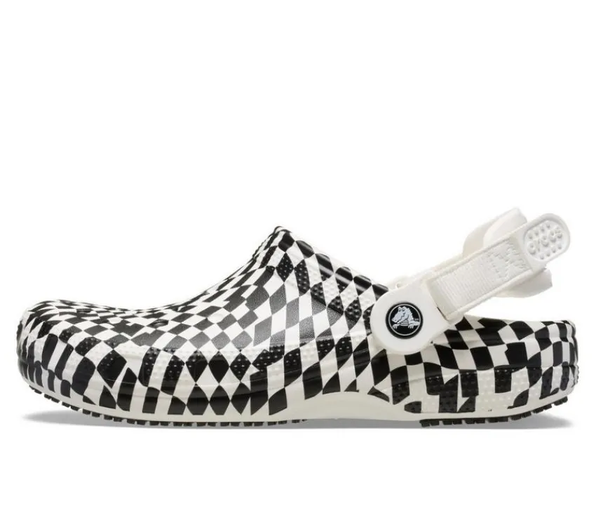 Hot Crocs Work Adults' Classic Work Graphic Slip Resistant Clogs