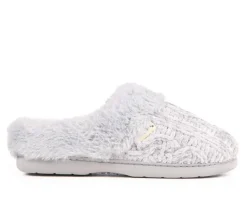 Clearance Dearfoams Cable Knit Chenille Slippers
