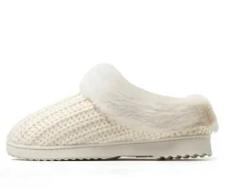 Clearance Dearfoams Hannah Festive Knit Clog Slippers