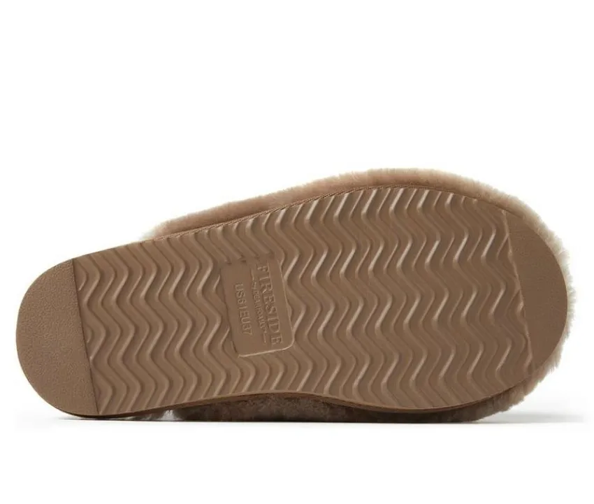 Outlet Fireside by Dearfoams Women's Shelly Beach Shearling Scuff Slippers