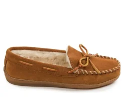 New Minnetonka Women's Pile Lined Hardsole Moccasins