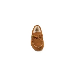 New Minnetonka Women's Pile Lined Hardsole Moccasins