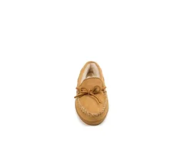 New Minnetonka Women's Pile Lined Hardsole Moccasins
