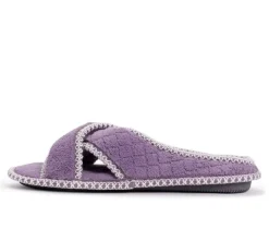 Outlet MUK LUKS Ada Micro Chenille Criss Cross Slippers