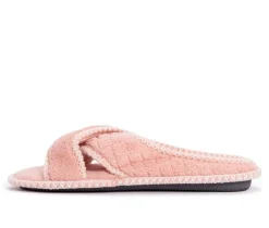 Best MUK LUKS Ada Micro Chenille Criss Cross Slippers