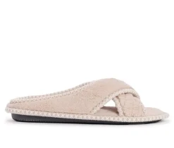 Discount MUK LUKS Ada Micro Chenille Criss Cross Slippers