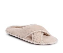 Discount MUK LUKS Ada Micro Chenille Criss Cross Slippers