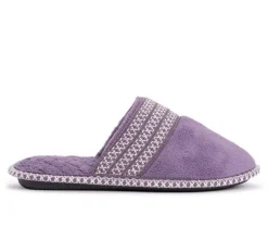 New MUK LUKS Cathy Micro Chenille Closed Toe Slipper