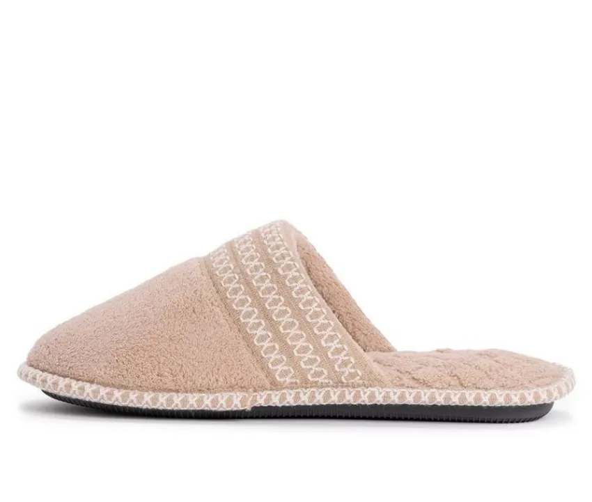 Clearance MUK LUKS Cathy Micro Chenille Closed Toe Slipper