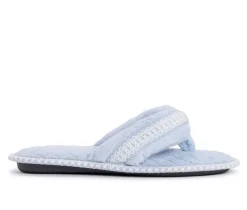 Outlet MUK LUKS Darlene Micro Chenille Thong Slippers