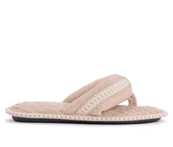 Best MUK LUKS Darlene Micro Chenille Thong Slippers