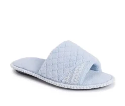 Outlet MUK LUKS Sally Micro Chenille Open Toe Scuff Slippers