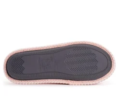 Best MUK LUKS Sally Micro Chenille Open Toe Scuff Slippers