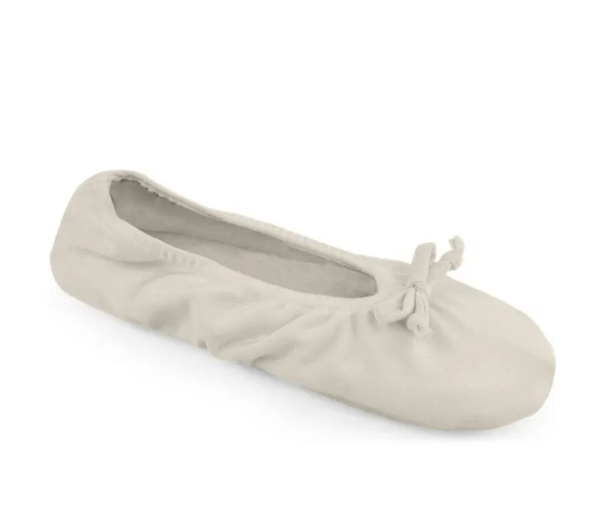New MUK LUKS Women's Stretch Satin Ballerina Slipper