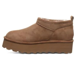 Hot Bearpaw Women's Retro Super Short Vegan Platform Winter Booties