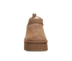 Hot Bearpaw Women's Retro Super Short Vegan Platform Winter Booties