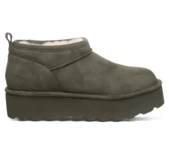 Sale Bearpaw Women's Retro Super Short Vegan Platform Winter Booties
