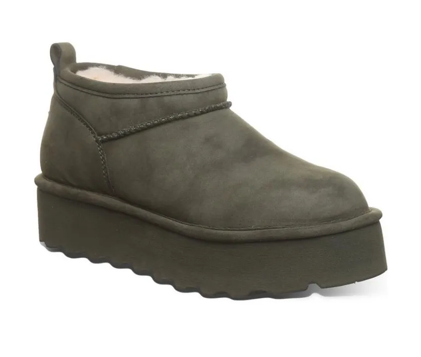 Sale Bearpaw Women's Retro Super Short Vegan Platform Winter Booties