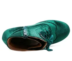 Clearance Chelsea Crew Women's Claire Lace Up Mid Calf Booties