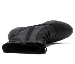 Hot Chelsea Crew Women's Glimpse Mid Calf Lace Up Heeled Boots