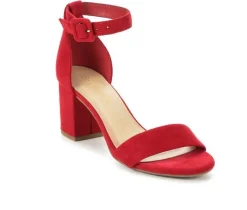 Outlet City Classified Women's Cake Block-Heeled Sandals