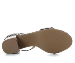 Sale City Classified Women's Cake Block-Heeled Sandals