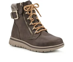 Hot Cliffs by White Mountain Women's Hearten Lace Up Booties