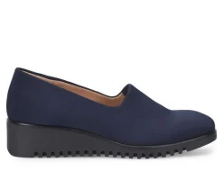 Hot Comfortiva Women's Dana Slip Resistant Wedge Slip Ons