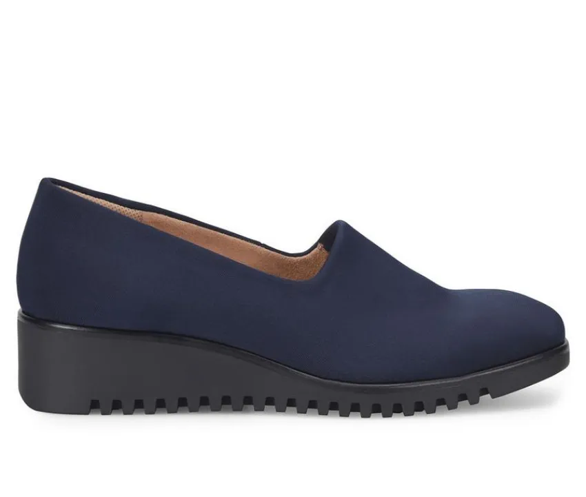 Hot Comfortiva Women's Dana Slip Resistant Wedge Slip Ons