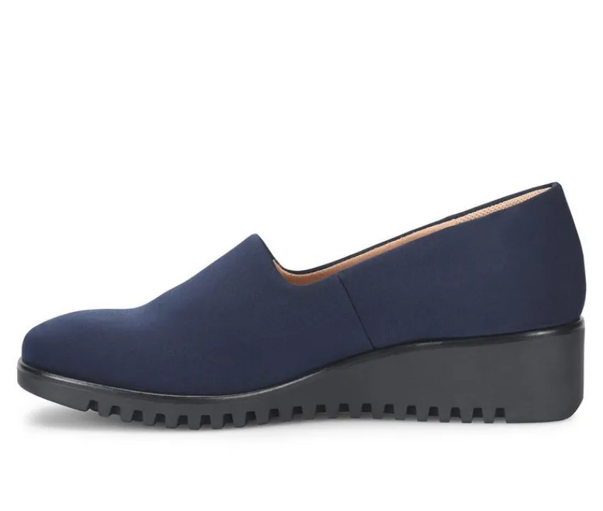 Hot Comfortiva Women's Dana Slip Resistant Wedge Slip Ons