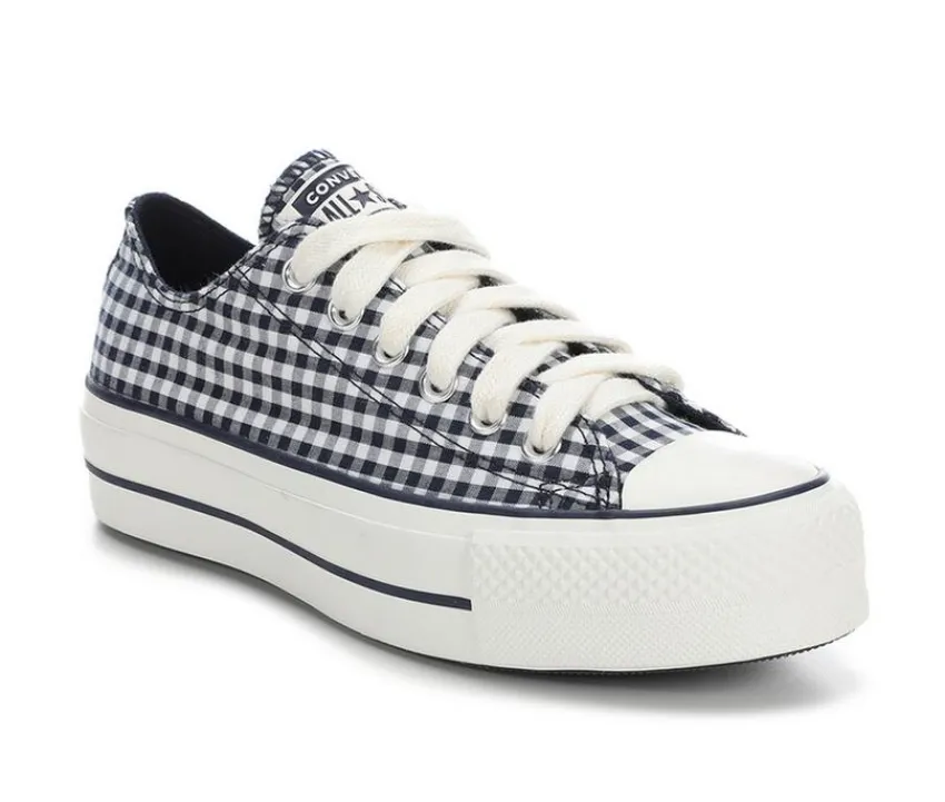Converse Women's Chuck Taylor All Star Lift Ox Gingham Platform Sneakers
