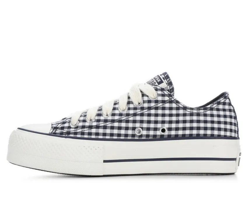 Converse Women's Chuck Taylor All Star Lift Ox Gingham Platform Sneakers