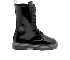 Hot Henry Ferrara Women's B905 Mid Calf Combat Boots