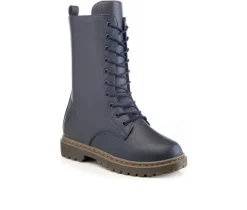 Online Henry Ferrara Women's B905 Mid Calf Combat Boots
