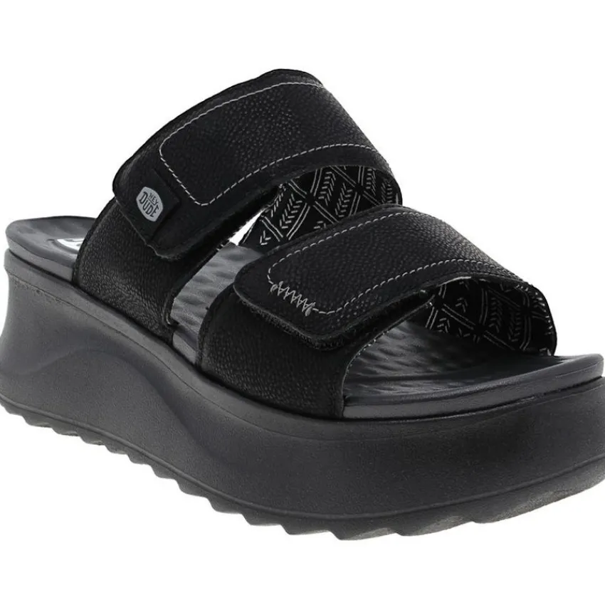 Best HEYDUDE Women's Delray Slide Classic Platform Wedge Sandals