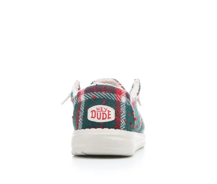 New HEYDUDE Women's Wendy Confetti Plaid Casual Shoes