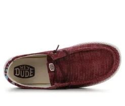 New HEYDUDE Women's Wendy Corduroy Leo Casual Shoes