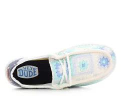 Clearance HEYDUDE Women's Wendy Cottage Crochet Casual Shoes