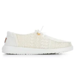 HEYDUDE Women's Wendy Crochet Lace Casual Shoes