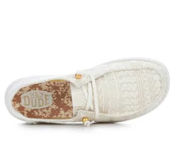 HEYDUDE Women's Wendy Crochet Lace Casual Shoes