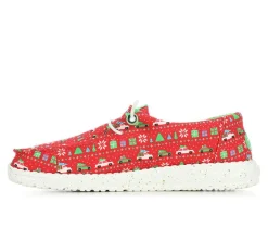 HEYDUDE Women's Wendy Holiday Sweater Slip-on Shoes
