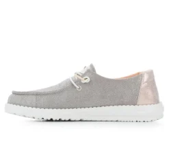 Clearance HEYDUDE Women's Wendy Metallic Sparkle Casual Shoes