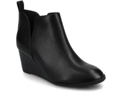 Best Journee Collection Women's Mylee Wedge Booties