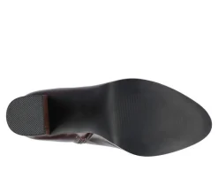 Sale Journee Collection Women's Romer Block Heeled Platform Booties