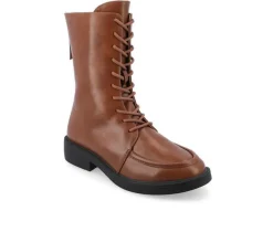 Discount Journee Collection Women's Nikks Lace Up Boots
