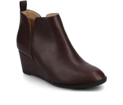 Best Journee Collection Women's Mylee Wedge Booties