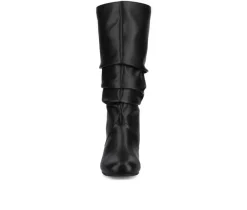 Best Journee Collection Women's Jayne Wide Width-Wide Calf Knee High Boots