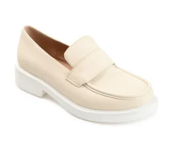 Sale Journee Collection Women's Saydee Block Heel Loafers
