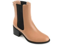 Journee Collection Women's Tayshia Block Heel Chelsea Booties