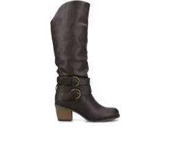 New Journee Collection Women's Late Wide Calf Knee High Boots